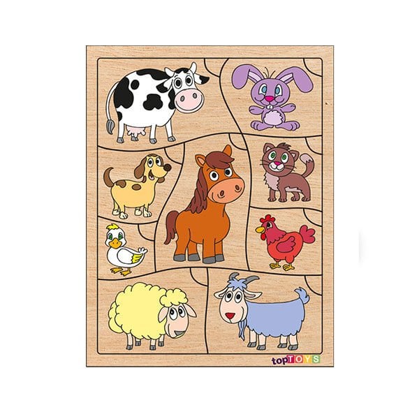 Chiva Bil Bakalım Kimin Yavrusu Ahşap Eşleştirme Puzzle