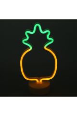 Dekoratif Usb Ve Pilli Ananaslı Neon Led Masa Ve Gece Lambası Hediyelik Lamba
