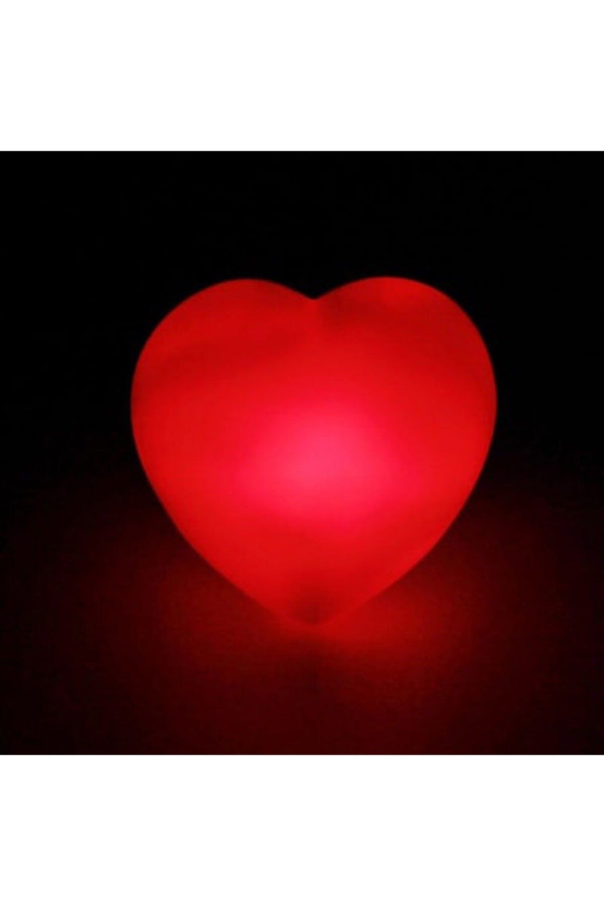 Mini Masaüstü Dekor Kırmızı Kalp Led Işıklı Gece Lambası