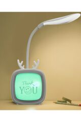 Sevimli Masa Ve Gece Lambası Usb Şarjlı Tv Karikatür Tasarımlı Led Lamba Mavi