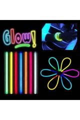 Glow Stick Fosforlu Kırılan 20 Cm Eğlence Çubuk 100 Adet