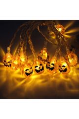 Halloween Cadılar Bayramı Bal Kabağı Şeklinde Damla Süs Lambası