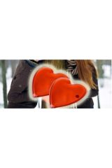 3 Adet Kalp Şeklinde Mini El Isıtıcı Dekoratif Hediyelik Mini Su Torbası