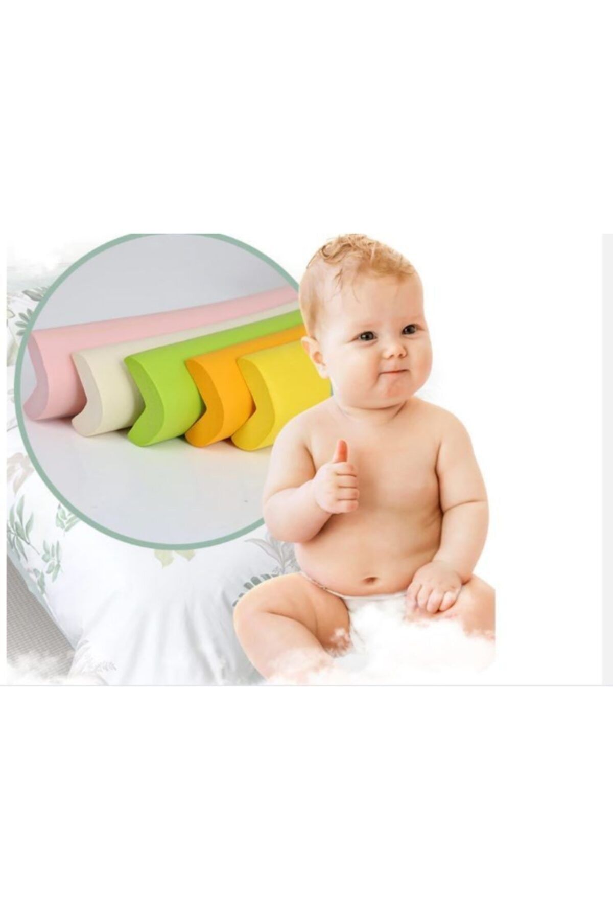 4 Metre Masa Kenar Koruyucu Kauçuk Şerit Aparat Bebek Çocuk Cam Ahşap Masa Kenar Koruyucu Şerit