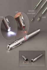 Lazer Işıklı Teleskopik Uzayabilen Sunum Yapma Kalemi Çubuğu