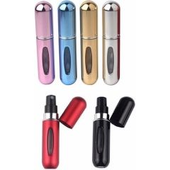 5 Adet Parfüm Şişesi Cep Boy Boş Parfüm Şişesinden Dolabilir Atomizer 5 Adet