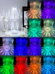16 Renk 4 Mod Diamond Aydınlatma Masa Lambası Dekoratif Abajur Dokunmatik & Kumandalı Usb Şarjlı