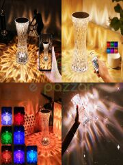 16 Renk 4 Mod Diamond Aydınlatma Masa Lambası Dekoratif Vazo Model Dokunmatik&Kumandalı Usb Şarjlı