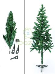 2 Adet Lüks 120 Cm 105 Dal Christmas Noel Yılbaşı Süsleme Köknar Çam Ağacı Demonte Pvc Ayaklı