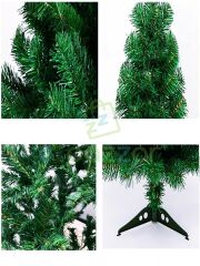 Lüks 60 Cm 50 Dal Christmas Noel Yılbaşı Süsleme Köknar Çam Ağacı Demonte Pvc Ayaklı