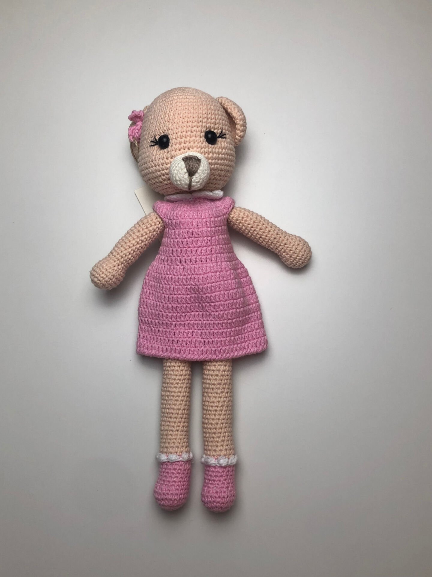 Amigurumi %100 Organik Pembe Oyuncak El Örgüsü