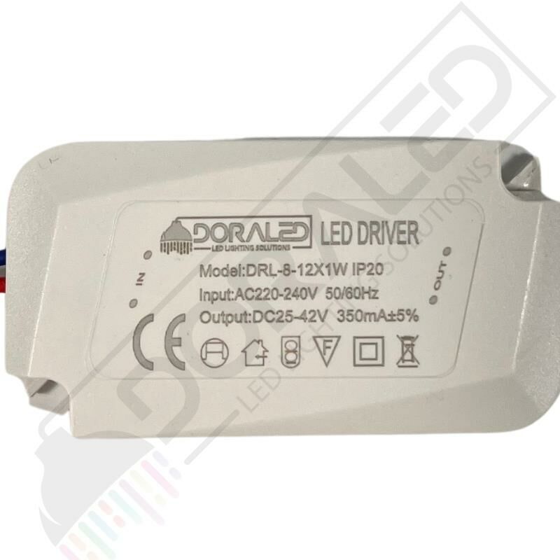 8-12X1W 350Ma 25-42V Power Led Driver IP20 Power Led Sürücü