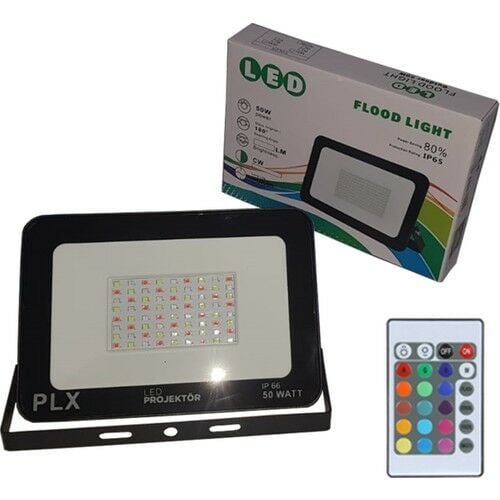 50 Watt RGB Led Projektör Tablet IR Kumandalı RGB Projektör