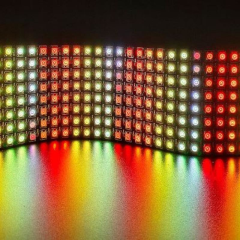 WS2812B Matrix Dijital Esnek Ekran 8x32 RGB Led Ayrı Ayrı Adresli Matrix Ekran 5V