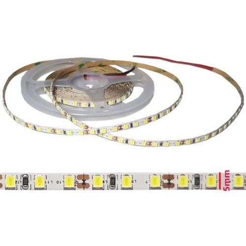 5mm 24V 120 Ledli 2835 Gün Işığı Şerit Led (5METRE)İNCE PCB Lİ