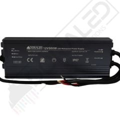 12 Volt 41,7 Amper IP67 Su Geçirmez Dış Cephe Led Adaptör 500 Watt