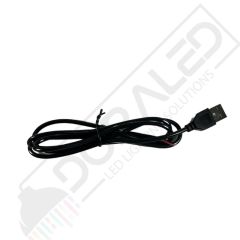 100 cm USB Erkek Kablo 2 Amper Ucu Açık USB Kablo