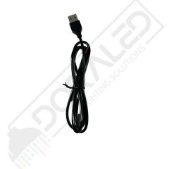 100 cm USB Erkek Kablo 2 Amper Ucu Açık USB Kablo