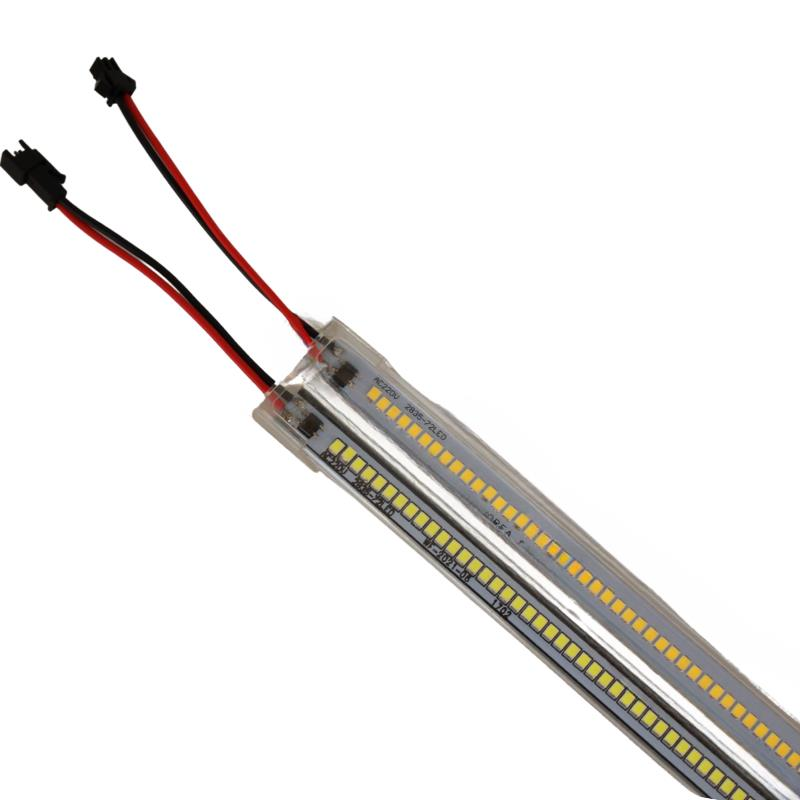 220 Volt 2835 Çubuk Led 30 CM Kasalı Dim Edilebilir Bar Led 220v Gün Işığı 3000-3200K-Şeffaf Cam