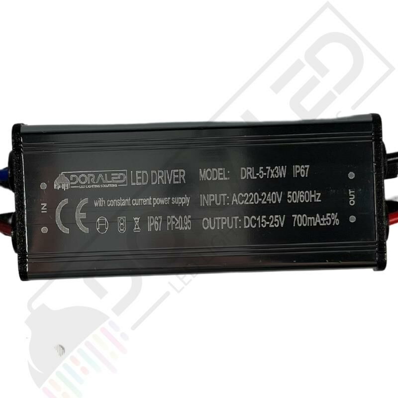 5-7X3W 700Ma 15-25V Power Led Driver IP67 Power Led Sürücü