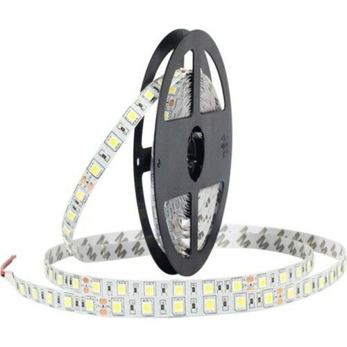 12V 3 Çipli 5050 Beyaz Şerit Led IP20 Metrede 60 Led (5 Metre)