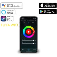 Tuya Destekli Wifi Kontrollü 6x12mm Esnek RGB Neon Şerit Led Set 5M