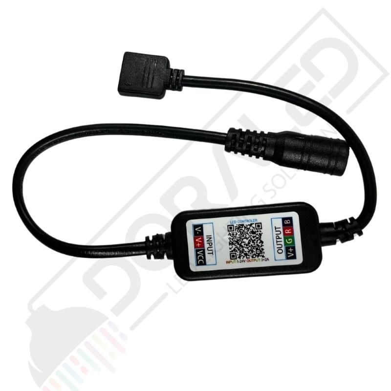 Bluetooth Cep Telefonundan RGB Şerit LED Kontrol Modülü 6A 5-24V Kablolu