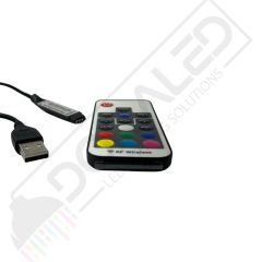 RGB KONTROL MODÜLÜ RF USB Giriş 5-24 Volt LED şerit için