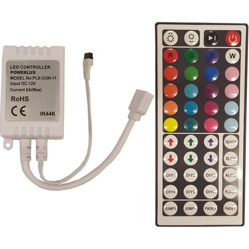 RGB Şerit Led Kontrol Kumandalı Driver IR 44 Tuşlu