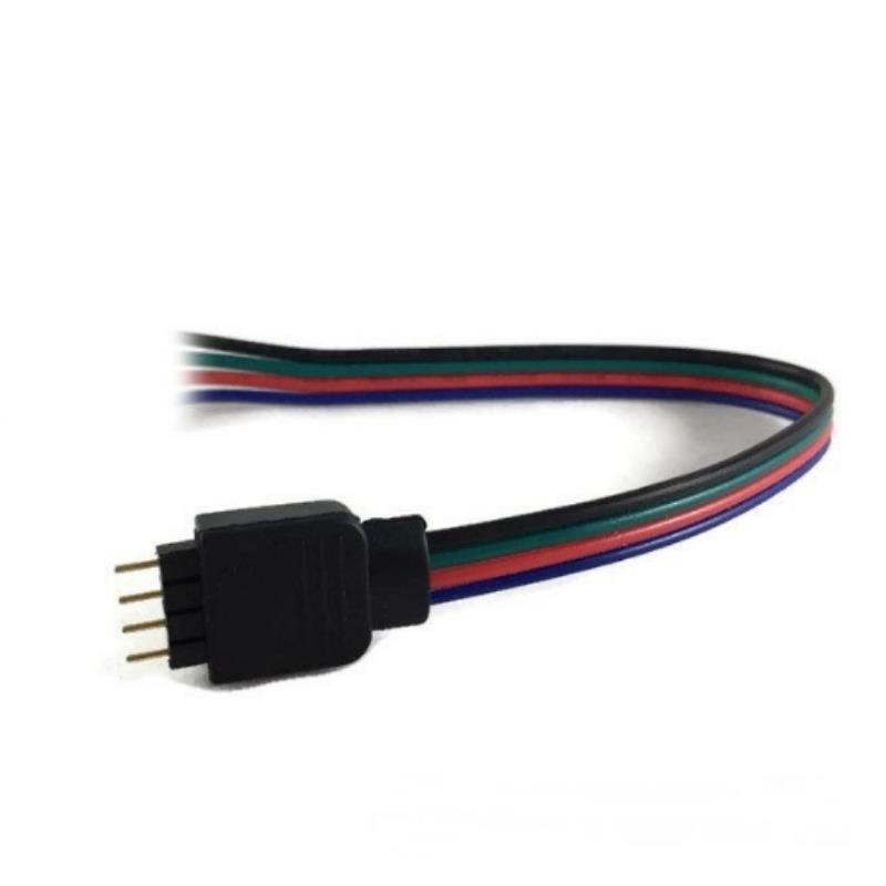 RGB Şerit Led Soketli Kablo 4 Pin Erkek İğneli (5 Adet)