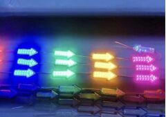 12 Volt Ok Yönlü Led Modül İşaret Modülü Tabela Modül Reklamcı Modül Amber Sarı (3 Adet)