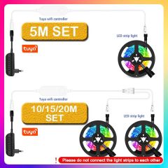 Tuya Destekli Wifi Kontrollü RGB Şerit Led Set 5M