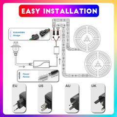 Tuya Destekli Wifi Kontrollü RGB Şerit Led Set 5M