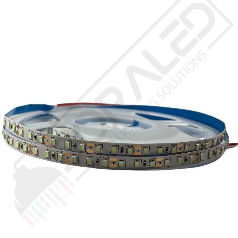 8mm 12V 120 Ledli 2835 Mavi Şerit Led (5METRE) İNCE PCB Lİ