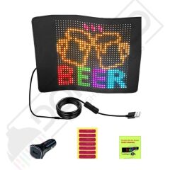 Bluetooth Lu Telefon Kontrollü S3232 Flexible Matrix Led Ekran 5V (230*187mm panel)