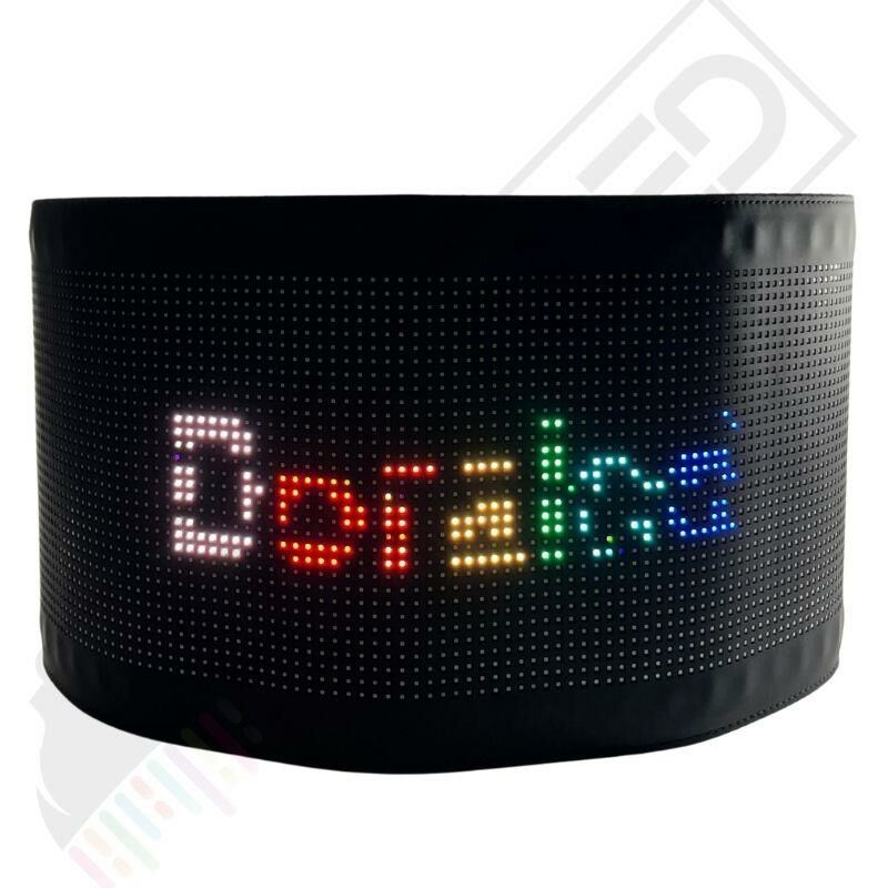 Bluetooth Lu Telefon Kontrollü P32128 Flexible Matrix Led Ekran 5V (705*220mm)