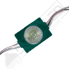 24 Volt Yeşil1,5 Watt Tekli Lensli 3030 Reklamcı Modül IP65 (10 Adet)