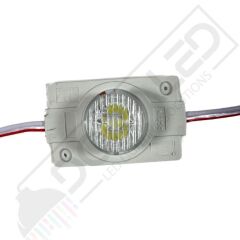 24 Volt Gün Işığı 1,5 Watt Tekli Lensli 3030 Reklamcı Modül IP65 (10 Adet)