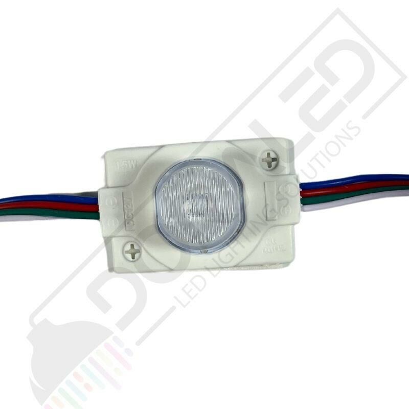 24 Volt Beyaz 1,5 Watt Tekli Lensli 3030 Reklamcı Modül IP65 (10 Adet)