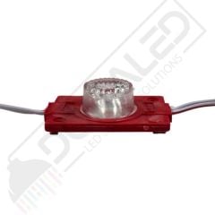 24 Volt Kırmızı 1,5 Watt Tekli Lensli 3030 Reklamcı Modül IP65 (10 Adet)
