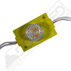 24 Volt Amber (Sarı)1,5 Watt Tekli Lensli 3030 Reklamcı Modül IP65 (10 Adet)