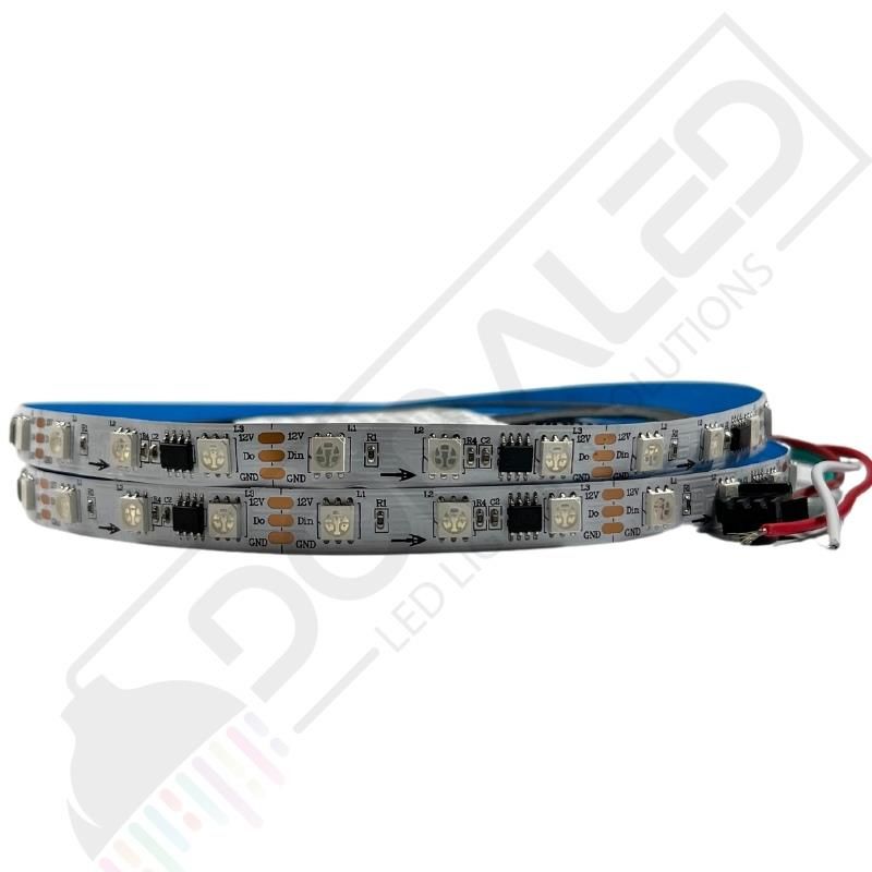 Amber Sarı Pixel Şerit Led WS2811 12 Volt IP20 5M