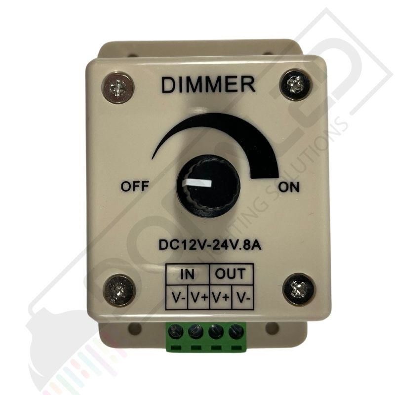 Manuel Led Dimmer 12-24V 8A Dc Dimmer 12-24 Volt Şerit Led Dimmer