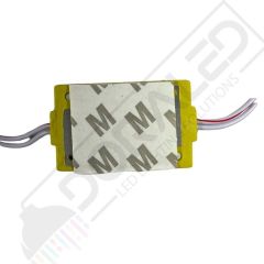 12 Volt Amber (Sarı) 1,5 Watt Tekli Lensli 3030 Reklamcı Modül (10 Adet)