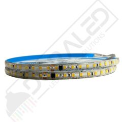 220 Volt Dim Edilebilir Şerit Led 10 Cm De Kesilebilir M/120 Led Amber (Sarı) 5M İP65