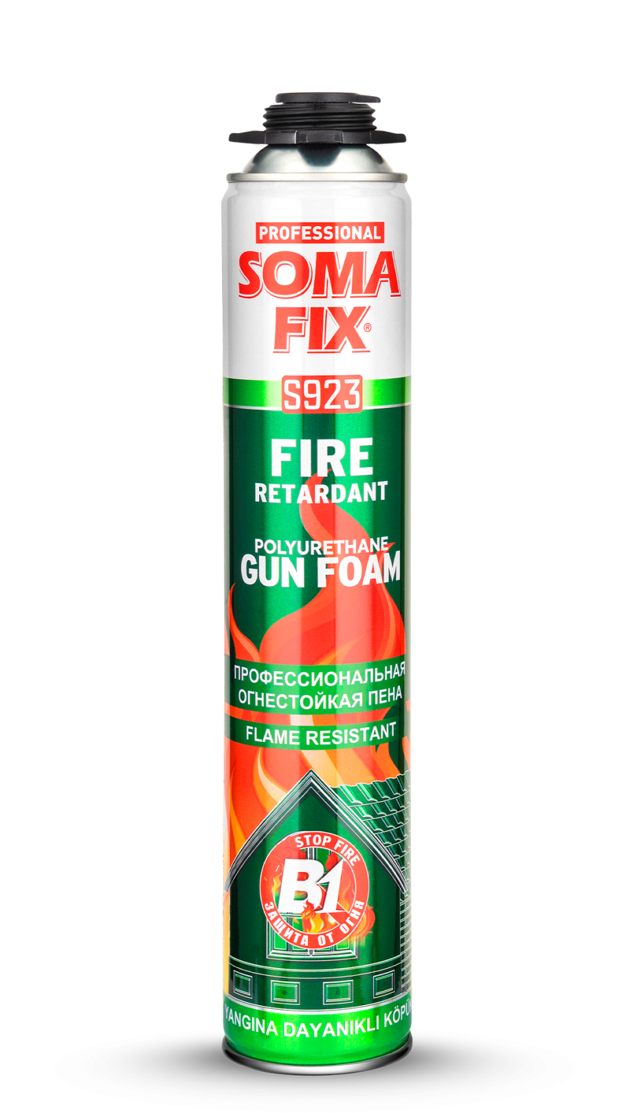 Somafix Yangına Dayanıklı B1 Tabancalı Poliüretan Köpük S923