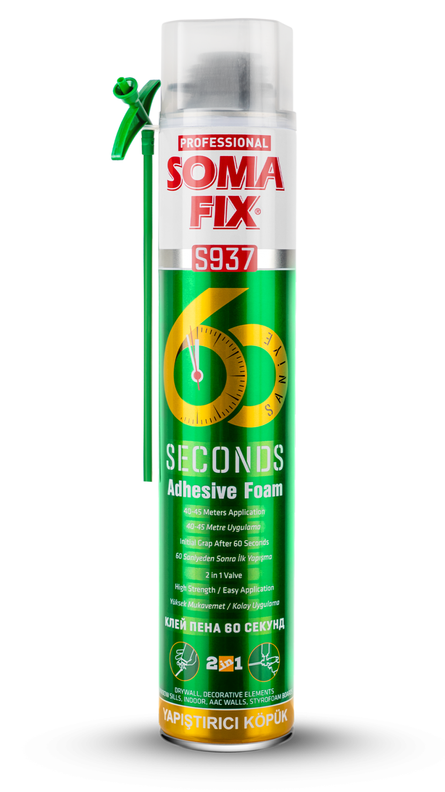 Somafix 60 Saniye Yapıştırıcı Köpük S937