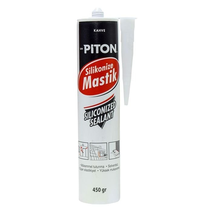 PİTON 450GR SİLİKONİZE MASTİK KAHVE