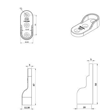 Oval Şeffaf Flanş