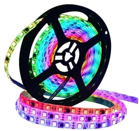 12 Volt WS2811 ARGB Adreslenebilir Pixel Şerit Led IP20 Metrede 60 Led (1 Metre)